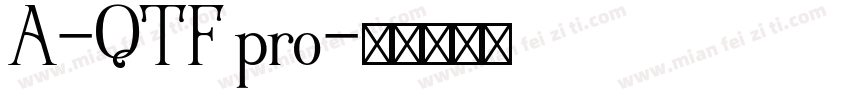 A-QTF pro字体转换